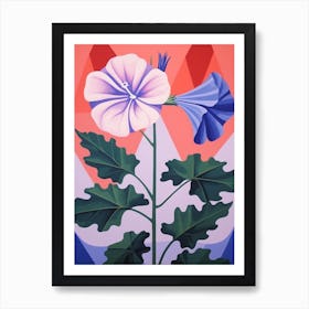 Canterbury Bells 2 Hilma Af Klint Inspired Pastel Flower Painting Art Print
