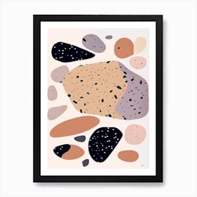 Meteorite Musted Pastels Space Affiche