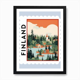 Finland 3 Travel Stamp Poster Art Print