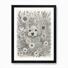 Default Doodles And Flowers Art Print 2 8 Art Print