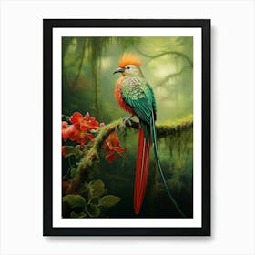 Majestic Plumage: Resplendent Quetzal Wall Art Art Print