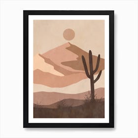 Cactus In The Desert 31 Art Print