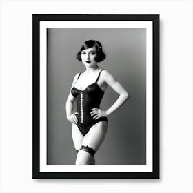 1920's Burlesque Dancer ~Reimagined 58 Art Print