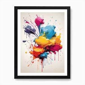 Ink Splash Art Print