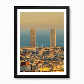 Barcelona Cityscape 20191025 10pub Art Print