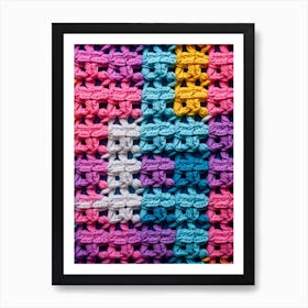 Modern Crochet Close Up Art Print