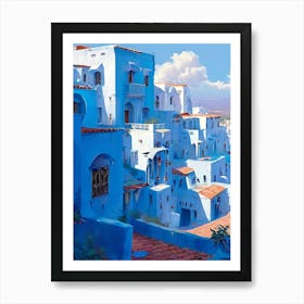 Blue City Of Chefchaouen 5 Art Print