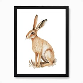 Belgian Hare Kids Illustration 3 Art Print