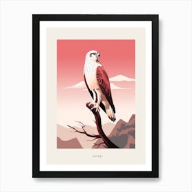 Minimalist Osprey 4 Bird Poster Art Print