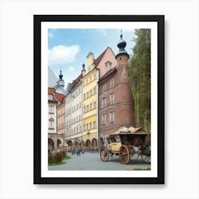 Old Town In Poland Art Print