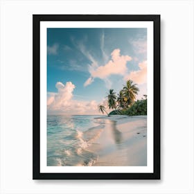 Sunset On The Beach Art Print