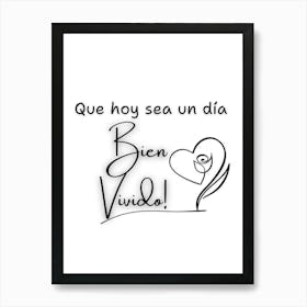 Qui Ho Sea Un Dia Art Print