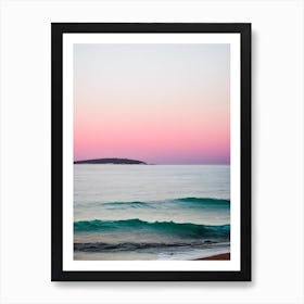 Balmoral Beach, Australia Pink Photography 2 Art Print