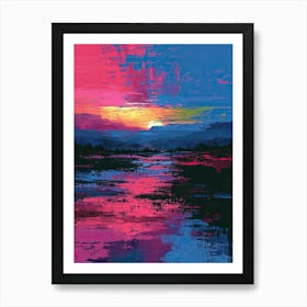 Sunset | Pixel Art Series 1 Art Print