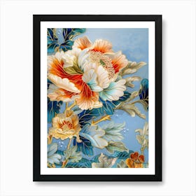 Chinese Flower Painting 100 Art Print