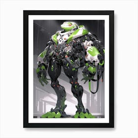 Robot Man Frog Art Print