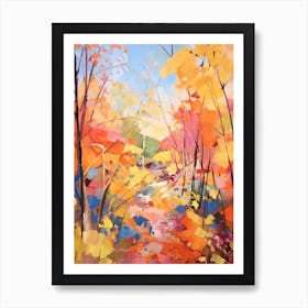 Autumn Gardens Painting San Diego Botanic Garden Usa 2 Art Print