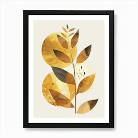 Gold Leaf 6 Art Print