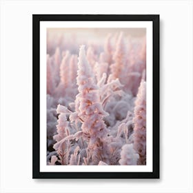 Frosty Botanical Snapdragon 4 Art Print