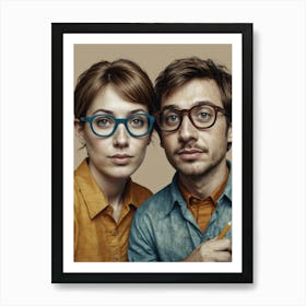 Pair Of Glasses Art Print