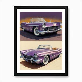 Purple Convertible Art Print