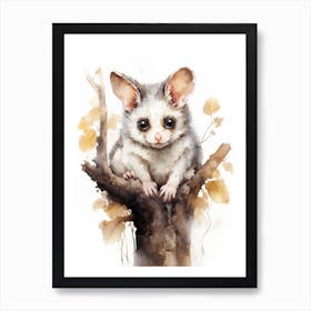 Adorable Chubby Posing Possum 4 Art Print