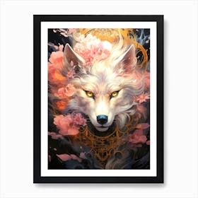 White Wolf Art Print