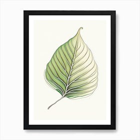 Hosta Leaf Warm Tones 5 Art Print