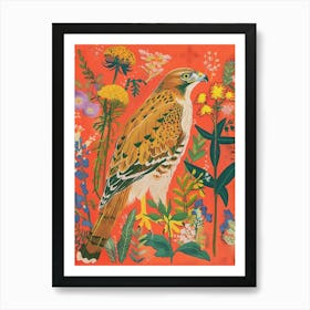 Spring Birds Red Tailed Hawk 4 Art Print