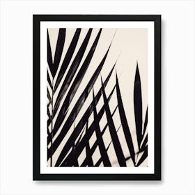 Palm Leaves Beige_2242707 Art Print