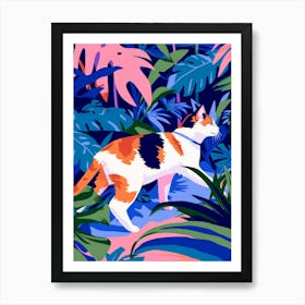 Cat In The Jungle 33 Art Print