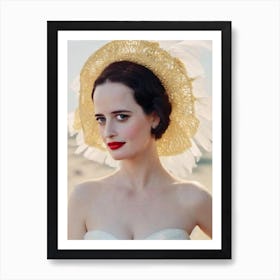 Eva Green Retro Collage Movies Art Print