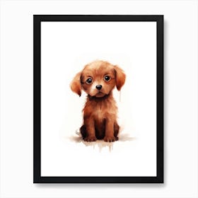 Puppys Tale Art Print