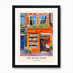 Amsterdam Book Nook Bookshop 2 Poster Art Print