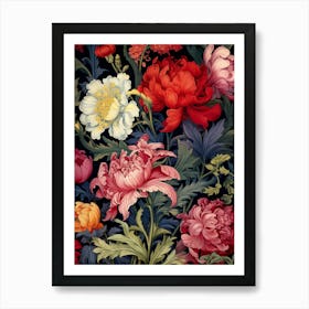 Floral Wallpaper 187 Art Print