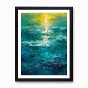 Sunrise Over The Ocean Art Print