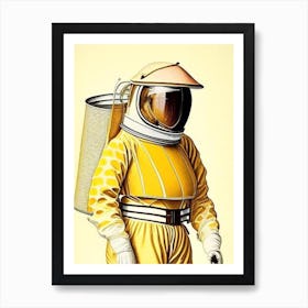 Beekeeping Suit Vintage Art Print