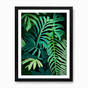 Royal Fern 1 Vibrant Art Print