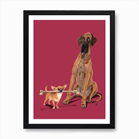 The Long and the Short and the Tall (Colour) Art Print