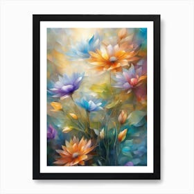 Colorful Flowers 5 Art Print