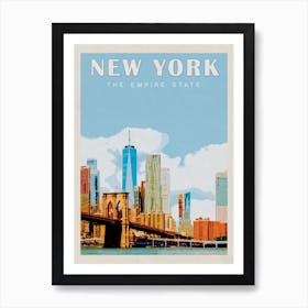 New York City Travel Poster Art Print