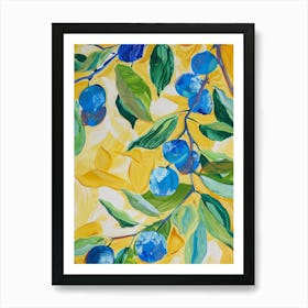 Beautiful blue fruits - abstract art, abstract painting  city wall art, colorful wall art, home decor, minimal art, modern wall art, wall art, wall decoration, wall print colourful wall art, decor wall art, digital art, digital art download, interior wall art, downloadable art, eclectic wall, fantasy wall art, home decoration, home decor wall, printable art, printable wall art, wall art prints, artistic expression, contemporary, modern art print, Art Print