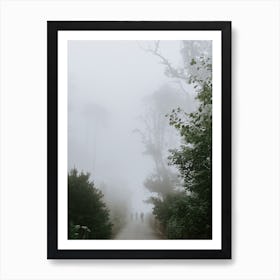 Taking a walk in the national park of Palace of Pena, Sintra Art Print