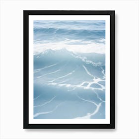 Blue Aesthetic Ocean Water Photography Art Print