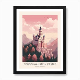 Neuschwanstein Castle Germany 2 Travel Poster Art Print