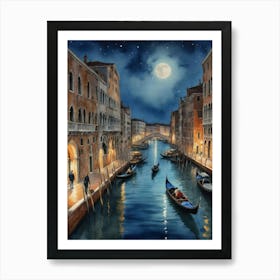 Venice Nights Art Print