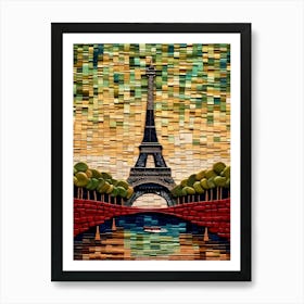 Paris Eiffel Tower Weave Art Print