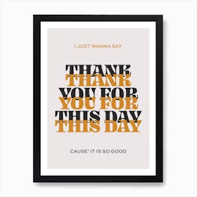 This Day Art Print