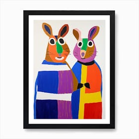 Colourful Kids Animal Art Chipmunk 2 Art Print