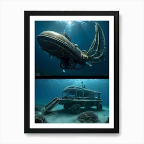 USO: A Very Very Strange Sea-Reimagined 18 Art Print